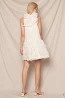 Halter Organza Embellished Dress