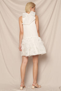 Halter Organza Embellished Dress