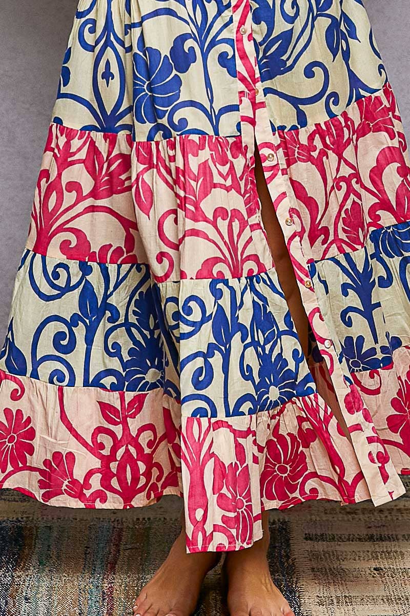 Bold Colorful Maxi Dress