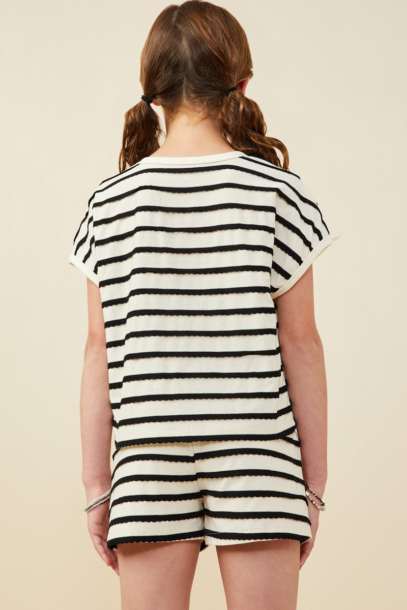 Stripe Short Set