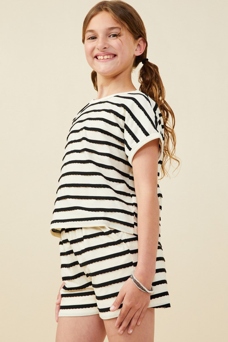 Stripe Short Set
