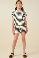 Stripe Short Set