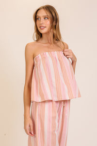 Striped Tube Top
