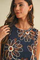 Embroidered A-Line Dress