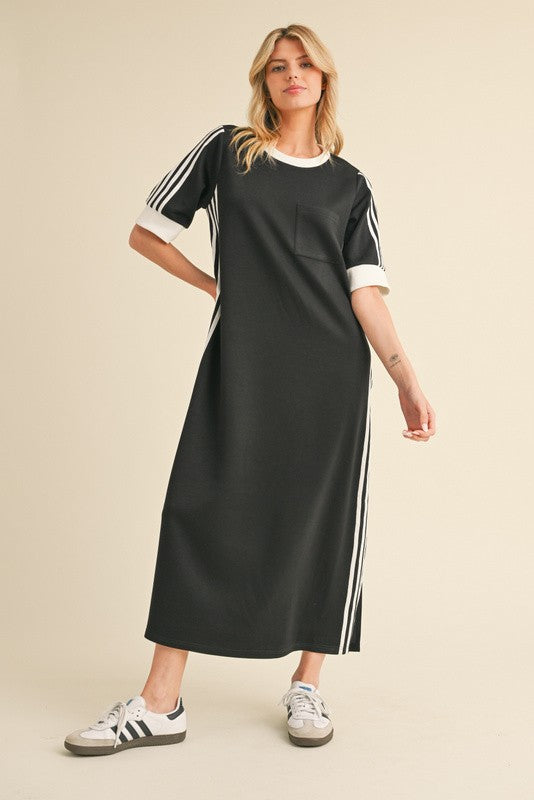Sporty Casual Maxi Dress