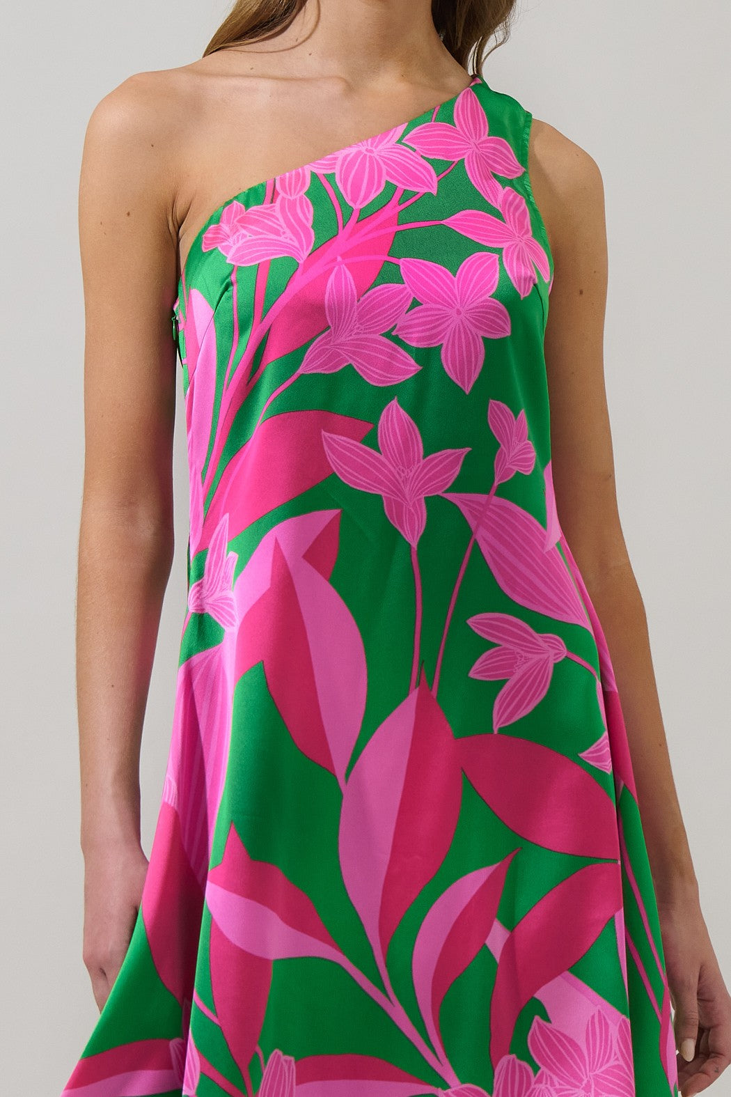 Asymmetrical One Shoulder Dress