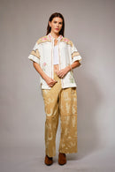 Embroidered Western Yoke Blouse