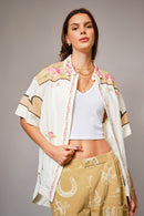 Embroidered Western Yoke Blouse