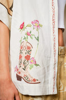 Embroidered Western Yoke Blouse