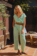 Striped Barrel Sweatpant/Top Set