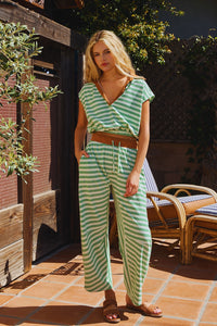 Striped Barrel Sweatpant/Top Set