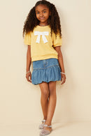 Bow Front Knit Top