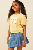 Bow Front Knit Top