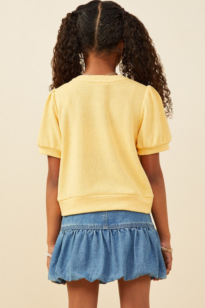 Bow Front Knit Top