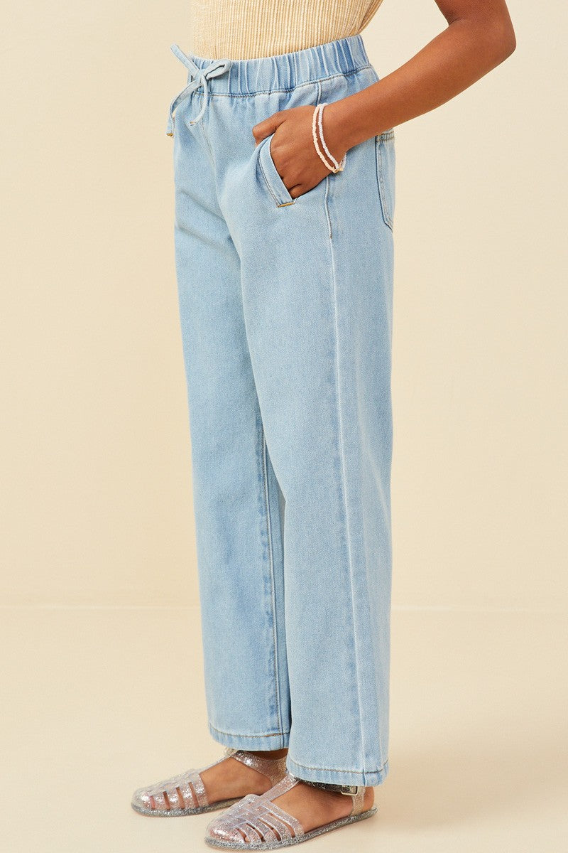 Girls Wide Leg Jeans