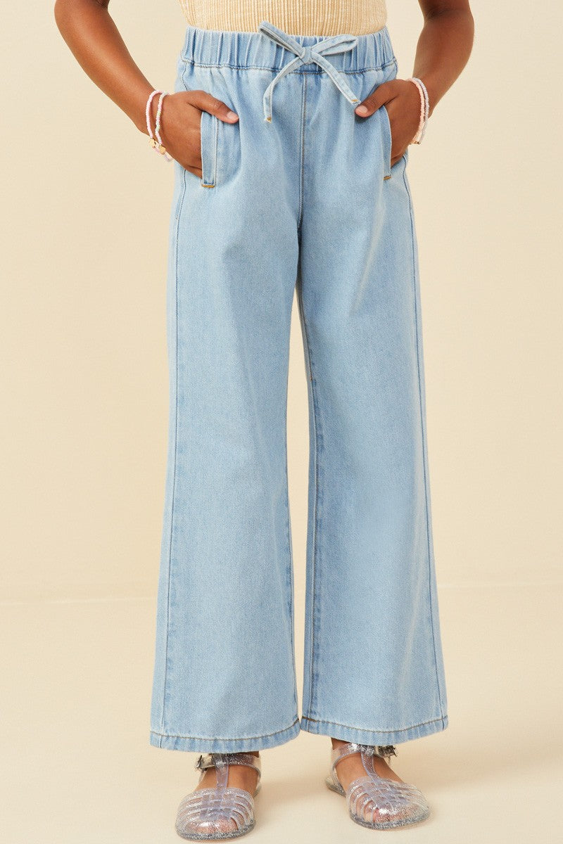 Girls Wide Leg Jeans