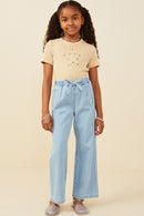 Girls Wide Leg Jeans