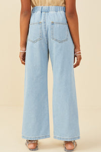 Girls Wide Leg Jeans