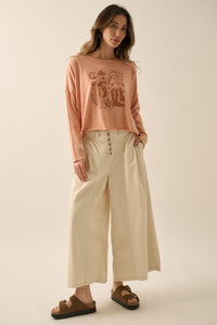 Western Motif Long Sleeve Tee