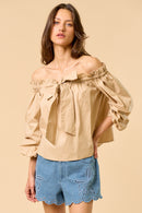 Off-The-Shoulder Bow Top