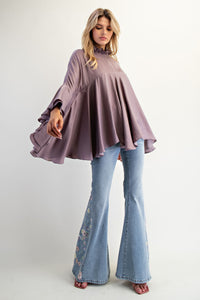 Washed Satin Blouse