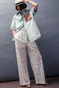 Sheer Lace Pants