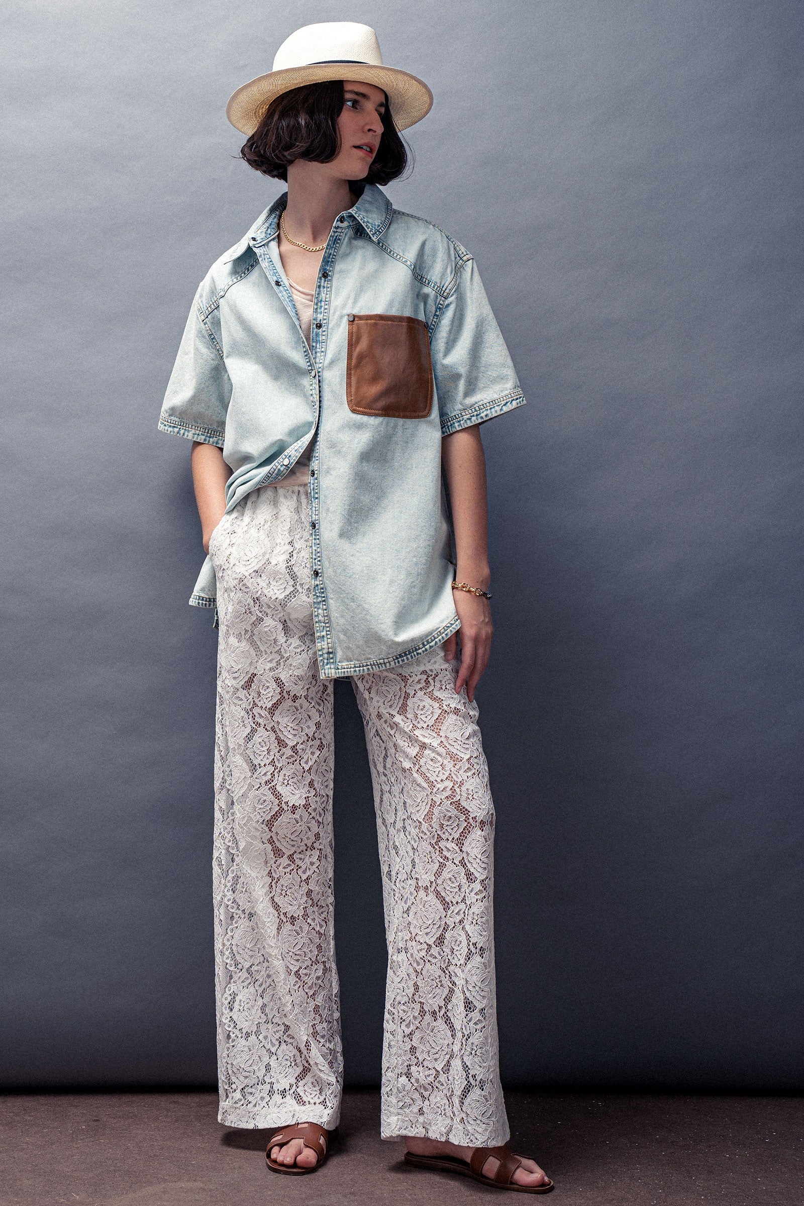 Sheer Lace Pants