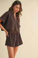 Leopard Top/Short Set