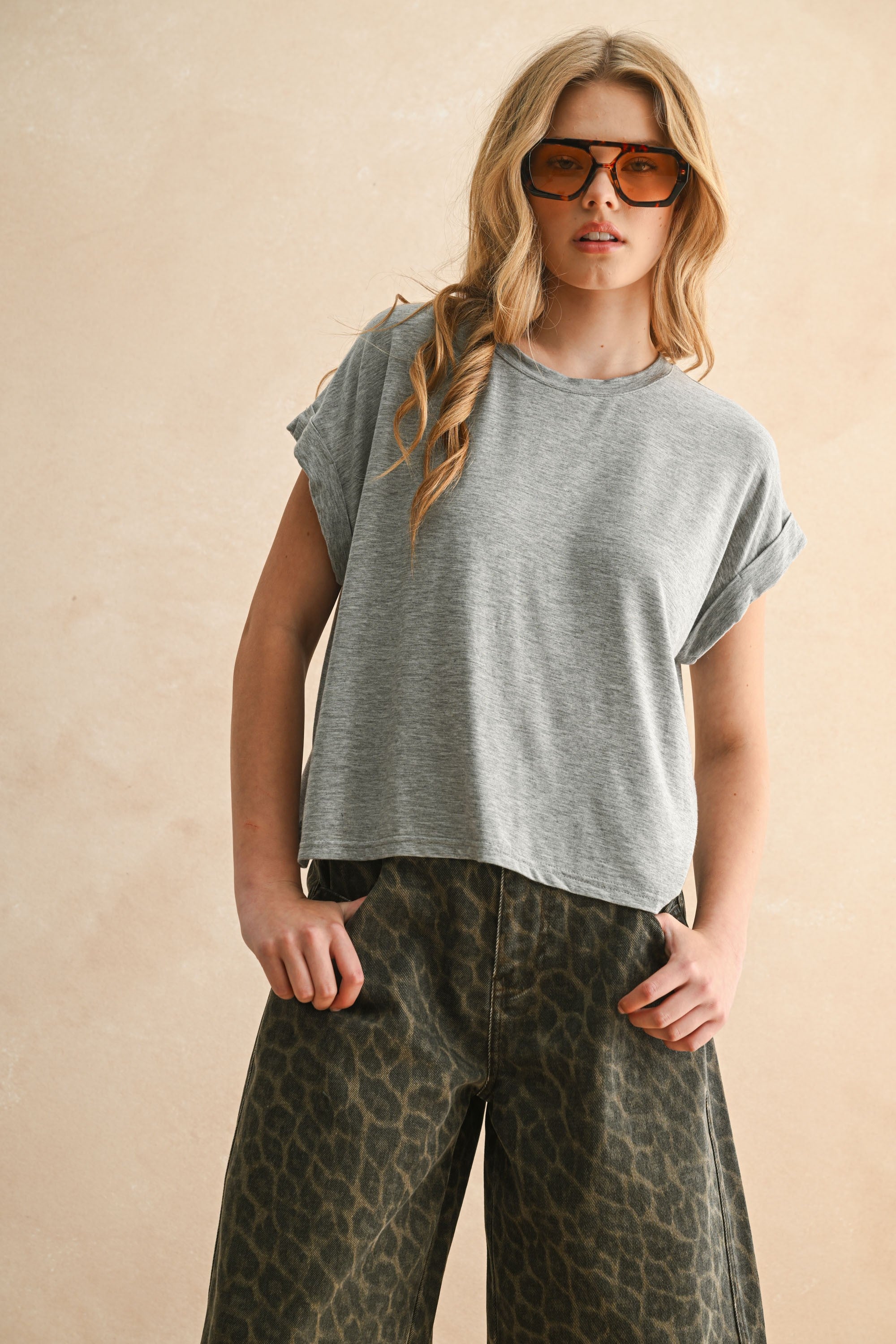 Short Sleeve Basic Top