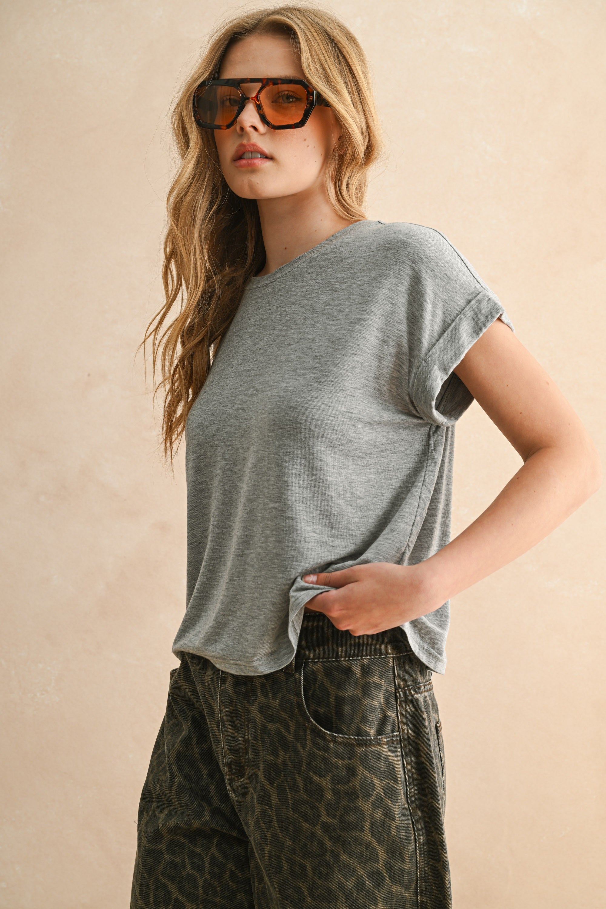 Short Sleeve Basic Top