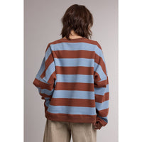 Striped Crewneck Sweatshirt