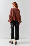 Washed Cable Sweater