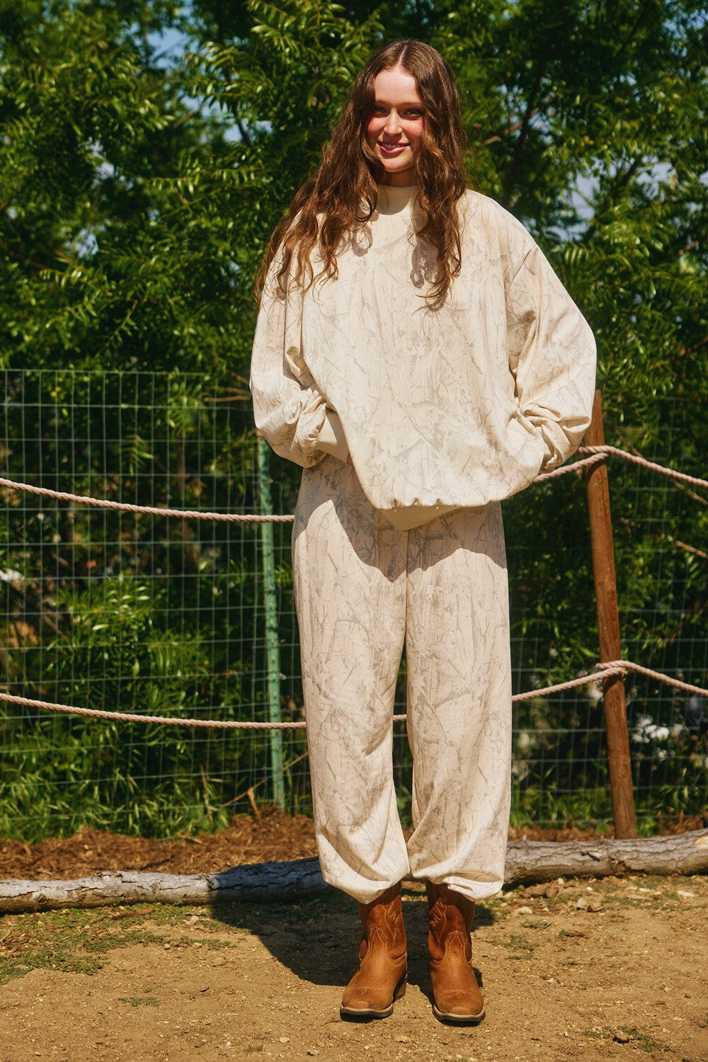 Camo Mock Neck Sweatshirt