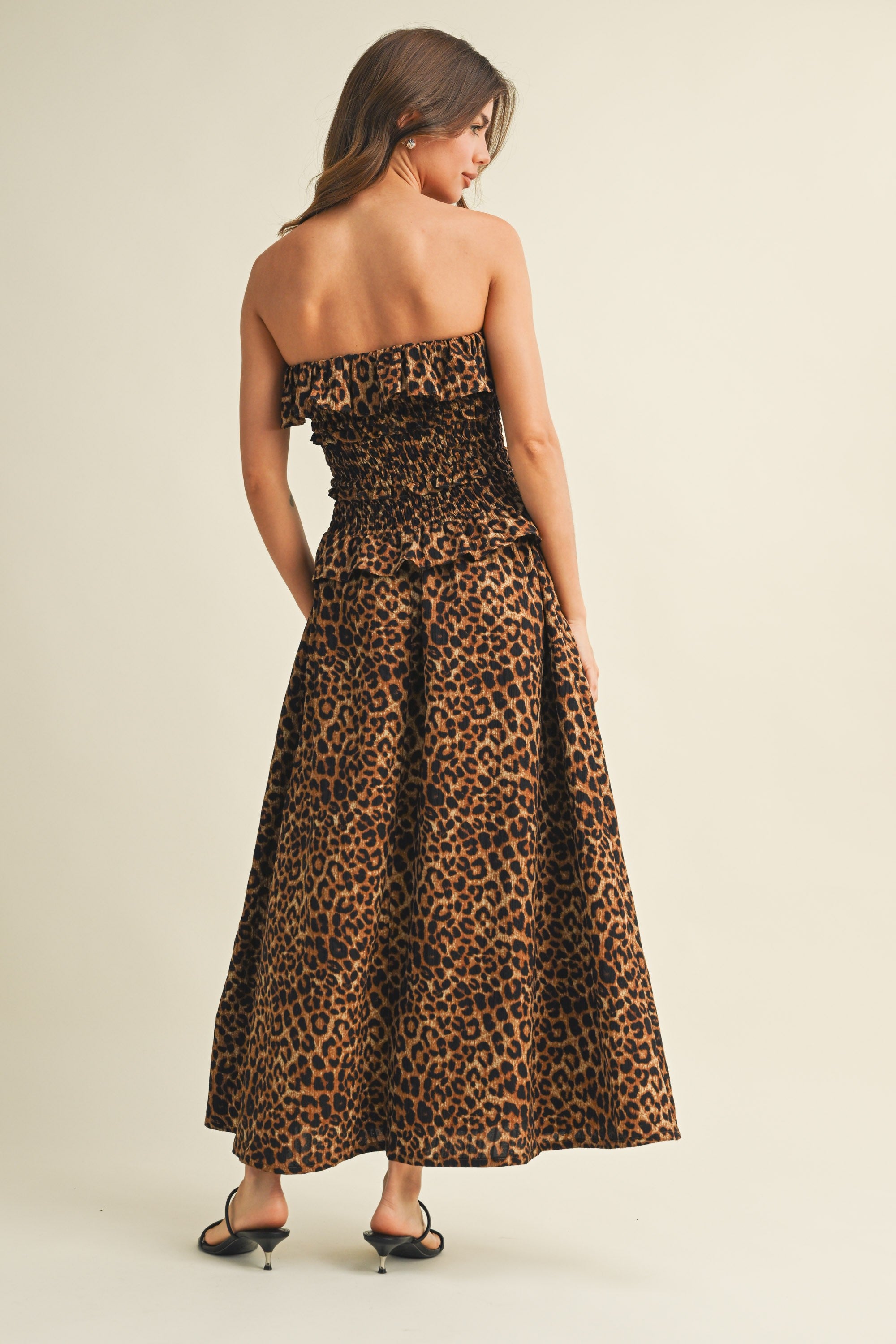 Leopard Tube Maxi Dress