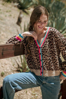 Rainbow Banded Leopard Sweater