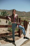 Rainbow Banded Leopard Sweater