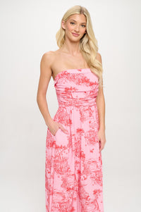 Sunset Cottage Tube Maxi Dress