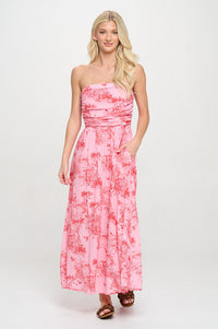 Sunset Cottage Tube Maxi Dress