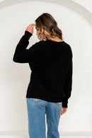 Rhinestone Bow Cardigan