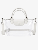 Double Handle Clear Crossbody Bag
