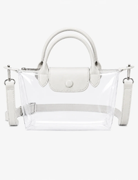 Double Handle Clear Crossbody Bag