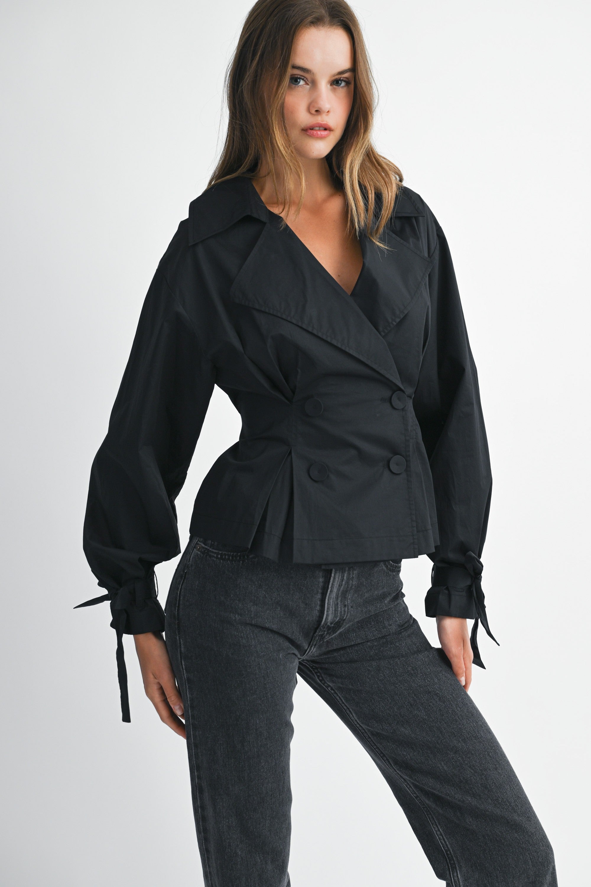 Double Breasted Blouse