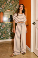 Striped Bubble Hem Top