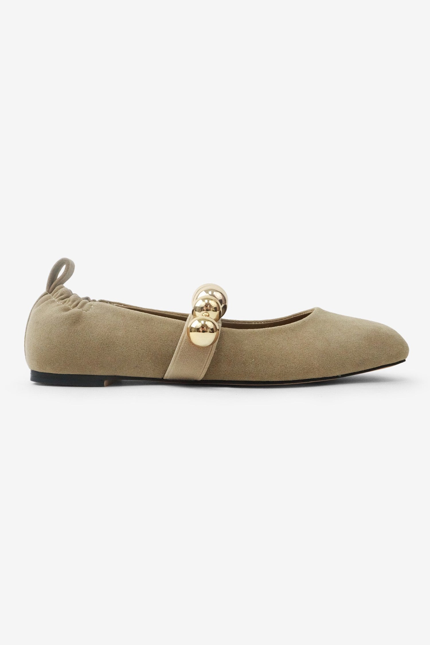 Gold Stud Ballet Flats