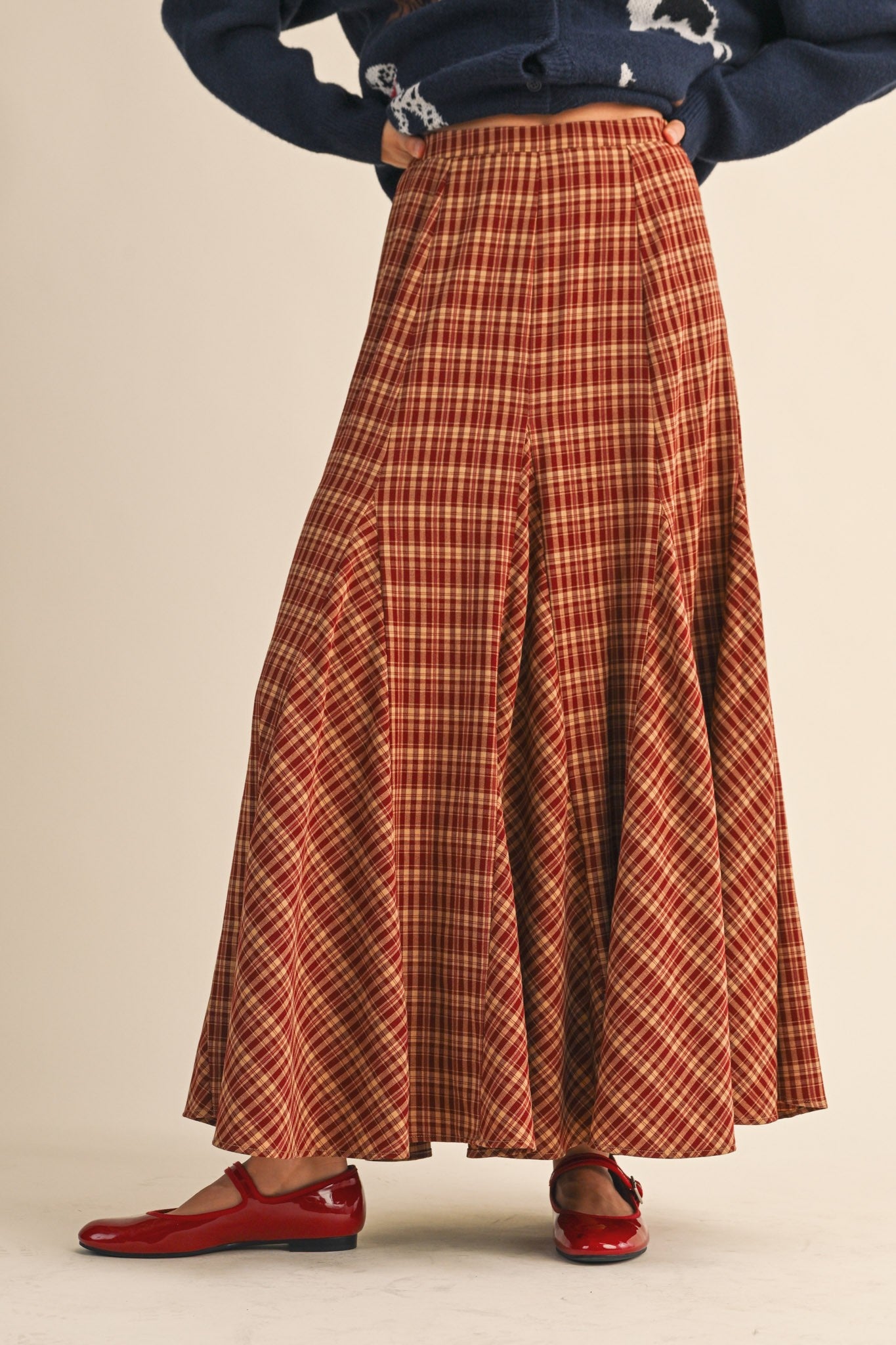 Plaid Maxi Skirt