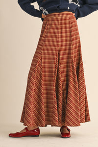 Plaid Maxi Skirt