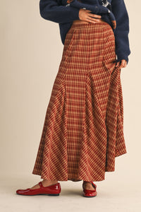 Plaid Maxi Skirt