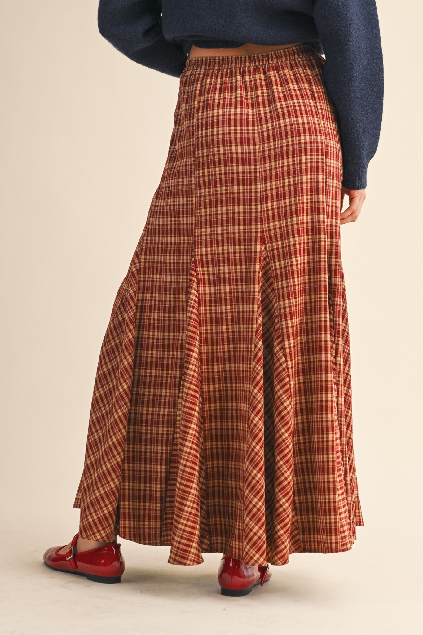 Plaid Maxi Skirt