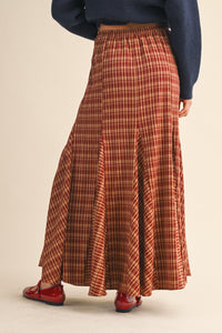 Plaid Maxi Skirt