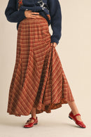 Plaid Maxi Skirt